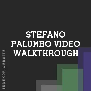 Stefano Palumbo Video Walkthrough | Indexof