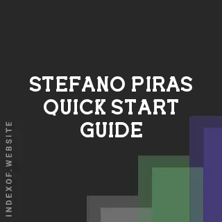 Stefano Piras Quick Start Guide | Indexof