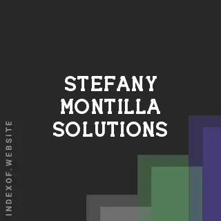 Stefany Montilla Solutions | Indexof