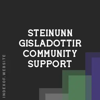 Steinunn Gisladottir Community Support | Indexof