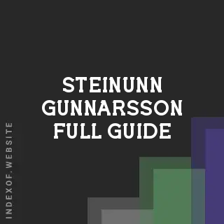 Steinunn Gunnarsson Full Guide | Indexof