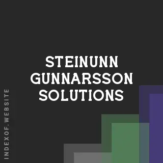 Steinunn Gunnarsson Solutions | Indexof
