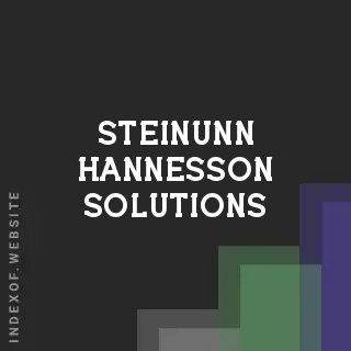 Steinunn Hannesson Solutions | Indexof