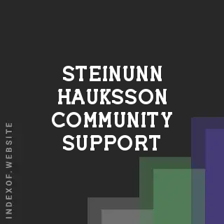 Steinunn Hauksson Community Support | Indexof
