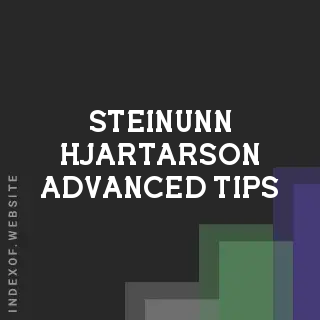 Steinunn Hjartarson Advanced Tips | Indexof