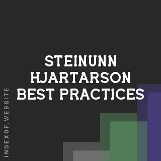 Steinunn Hjartarson Best Practices | Indexof