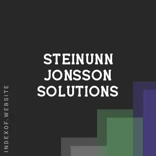 Steinunn Jonsson Solutions | Indexof
