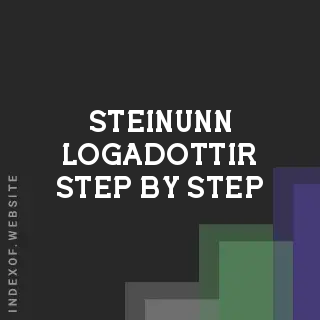 Steinunn Logadottir Step-by-Step | Indexof