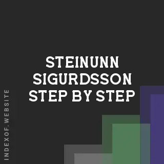 Steinunn Sigurdsson Step-by-Step | Indexof