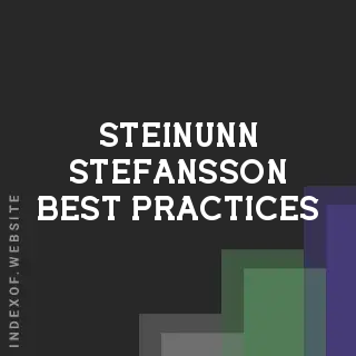 Steinunn Stefansson Best Practices | Indexof