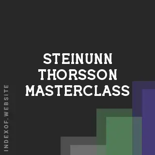Steinunn Thorsson Masterclass | Indexof