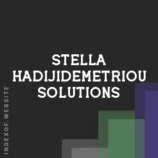Stella Hadijidemetriou Solutions | Indexof
