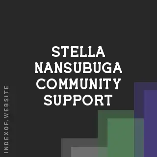 Stella Nansubuga Community Support | Indexof