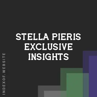 Stella Pieris Exclusive Insights | Indexof
