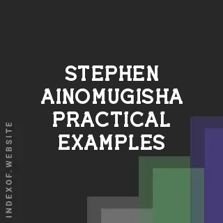 Stephen Ainomugisha Practical Examples | Indexof