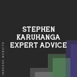 Stephen Karuhanga Expert Advice | Indexof