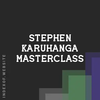 Stephen Karuhanga Masterclass | Indexof