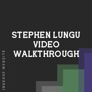 Stephen Lungu Video Walkthrough | Indexof