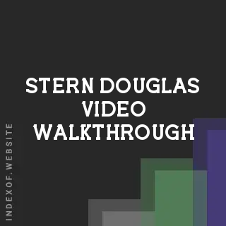 Stern Douglas Video Walkthrough | Indexof