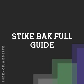 Stine Bak Full Guide | Indexof