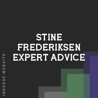 Stine Frederiksen Expert Advice | Indexof