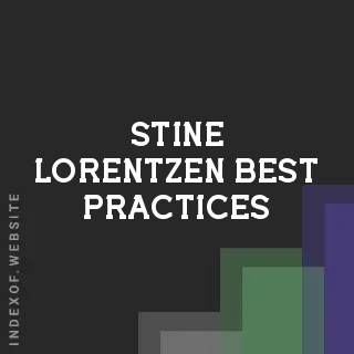 Stine Lorentzen Best Practices | Indexof