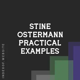 Stine Ostermann Practical Examples | Indexof