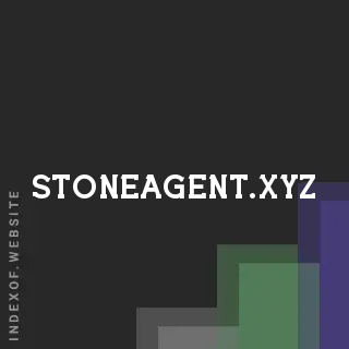 stoneagent.xyz by Kristjan Tomasson site -  Indexof