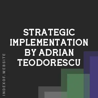 Strategic Implementation by Adrian Teodorescu | Indexof