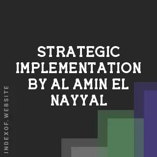 Strategic Implementation by Al-Amin El-Nayyal | Indexof