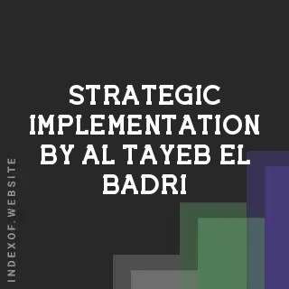 Strategic Implementation by Al-Tayeb El-Badri | Indexof