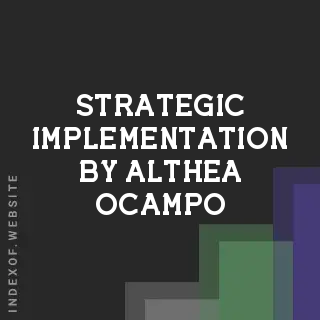 Strategic Implementation by Althea Ocampo | Indexof