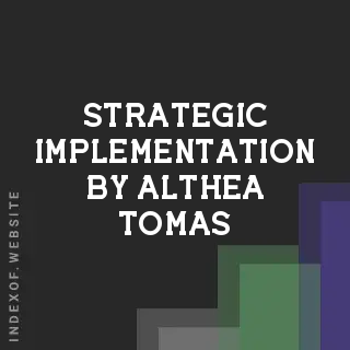 Strategic Implementation by Althea Tomas | Indexof