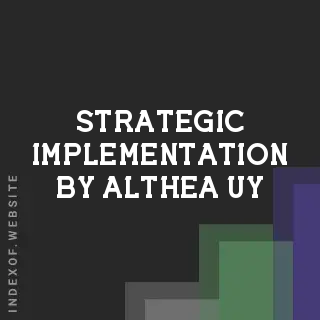 Strategic Implementation by Althea Uy | Indexof