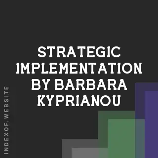 Strategic Implementation by Barbara Kyprianou | Indexof