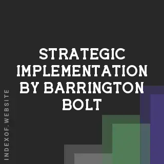 Strategic Implementation by Barrington Bolt | Indexof
