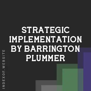 Strategic Implementation by Barrington Plummer | Indexof