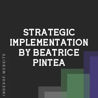 Strategic Implementation by Beatrice Pintea | Indexof