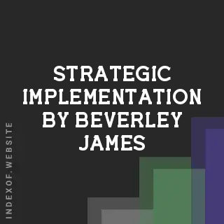 Strategic Implementation by Beverley James | Indexof