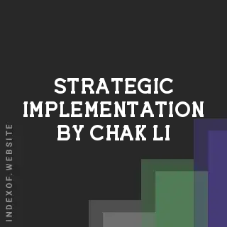 Strategic Implementation by Chak Li | Indexof