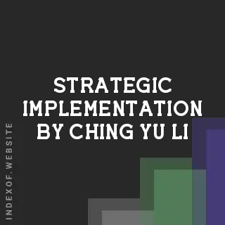 Strategic Implementation by Ching-yu Li | Indexof