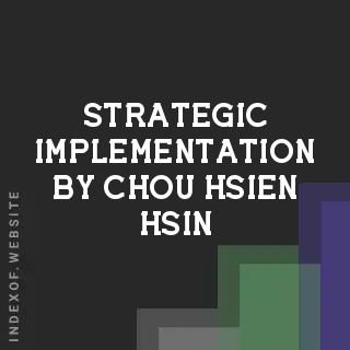 Strategic Implementation by Chou-hsien Hsin | Indexof