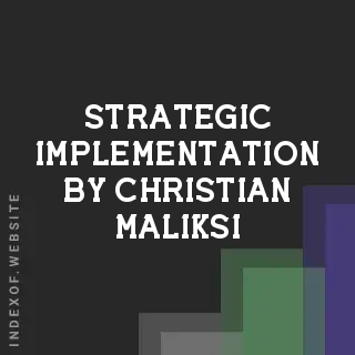 Strategic Implementation by Christian Maliksi | Indexof