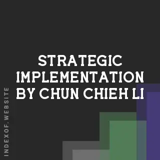 Strategic Implementation by Chun-chieh Li | Indexof