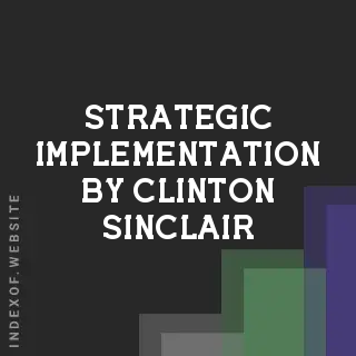Strategic Implementation by Clinton Sinclair | Indexof