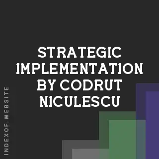 Strategic Implementation by Codrut Niculescu | Indexof