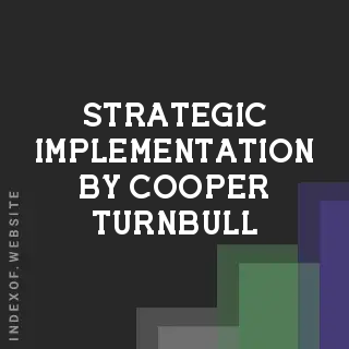 Strategic Implementation by Cooper Turnbull | Indexof