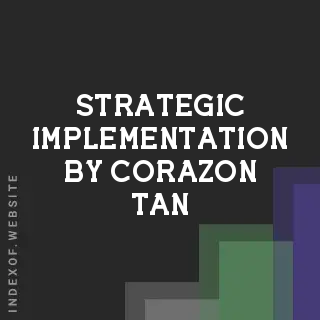 Strategic Implementation by Corazon Tan | Indexof