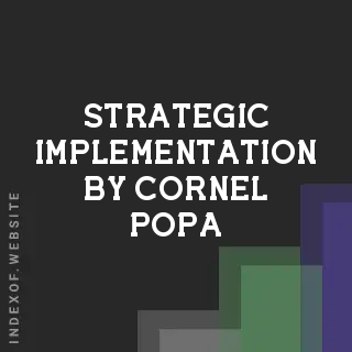 Strategic Implementation by Cornel Popa | Indexof