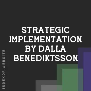 Strategic Implementation by Dalla Benediktsson | Indexof